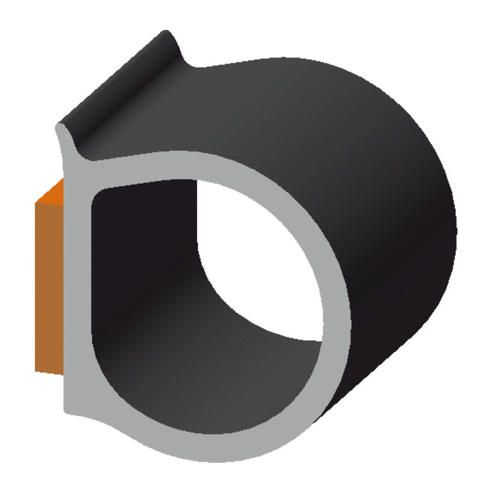 Self-adhesive EPDM black profile (pack of 25) - foto originale Osculati Srl