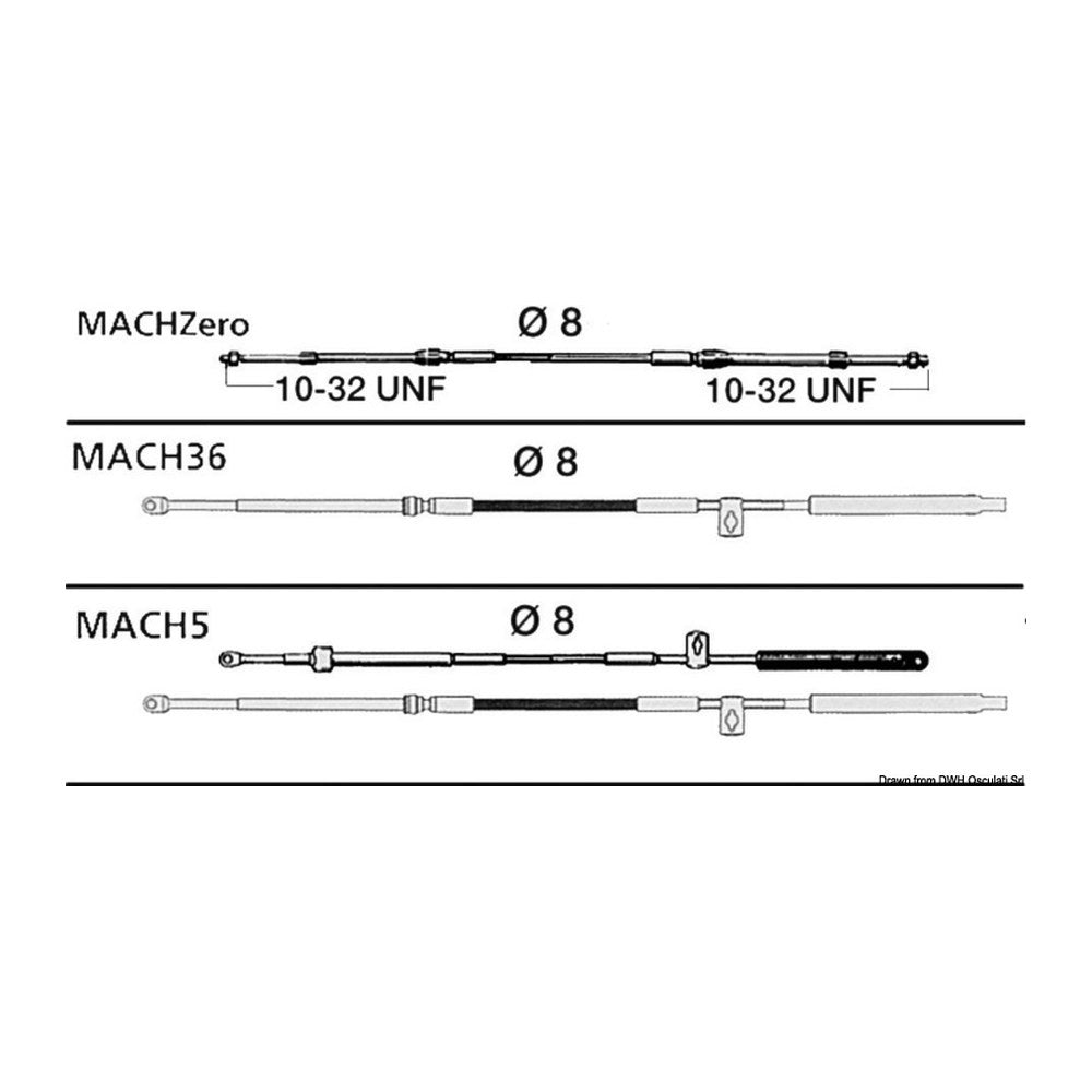 Ultraflex Cable MACH36 22' - foto originale Osculati Srl