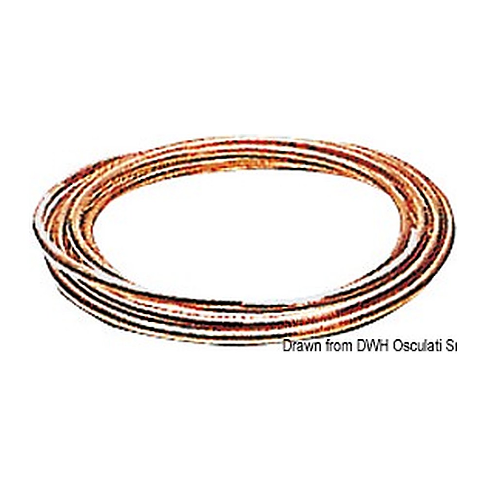 Copper pipe for fuel 8x10 mm (pack of 50) - foto originale Osculati Srl