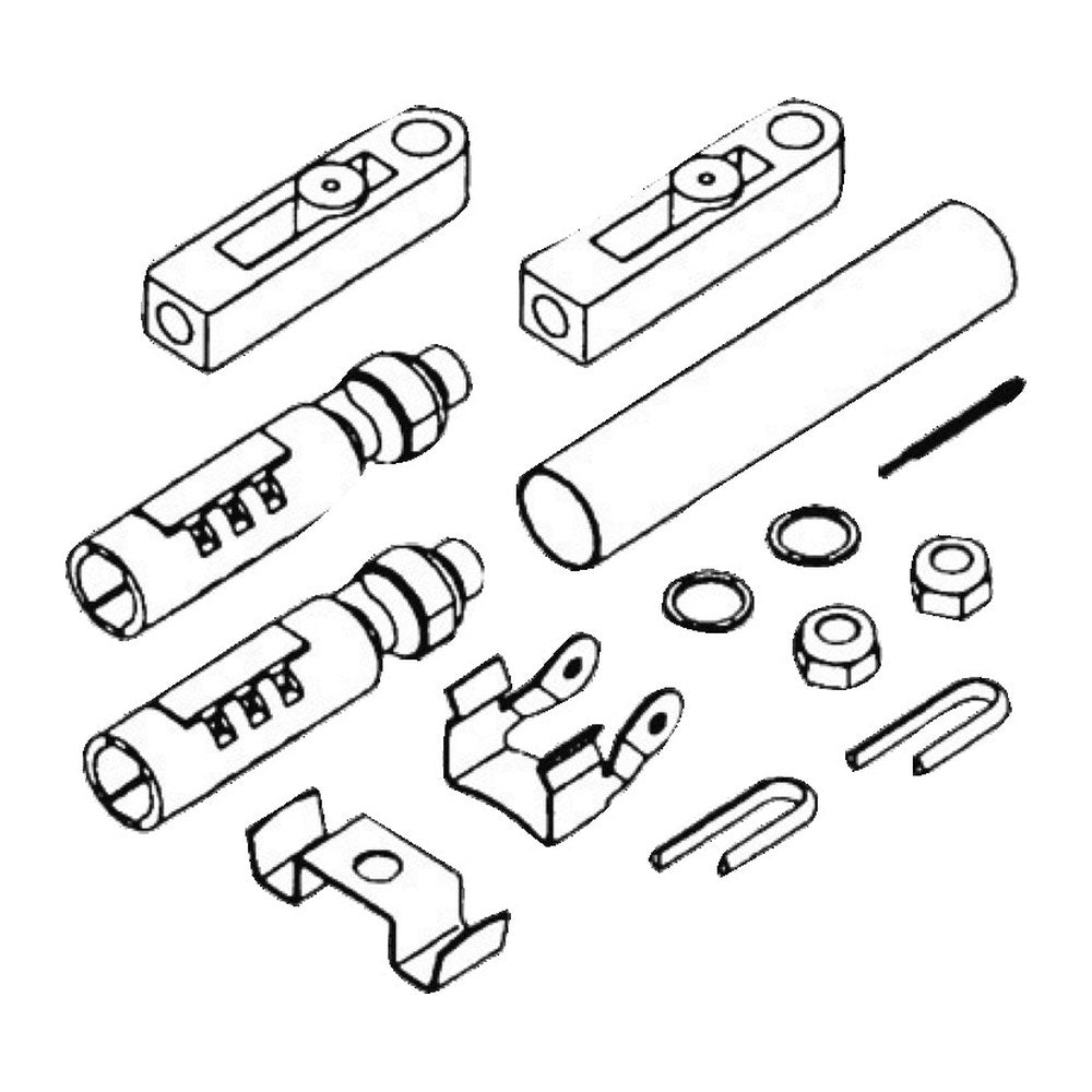 Ultraflex K57 kit for C2/C8/C0 cables on Johnson/Evinrude - foto originale Osculati Srl