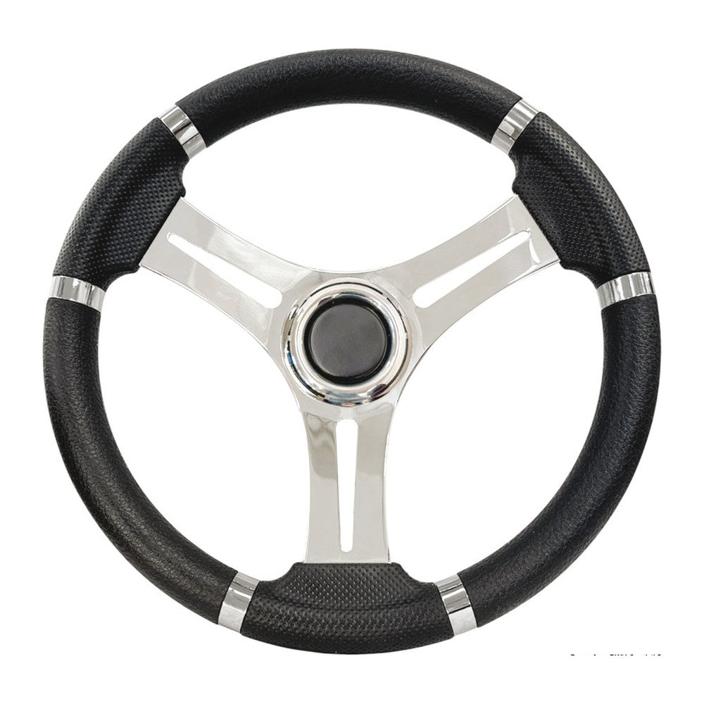 Steering wheel black wheel 350 mm - foto originale Osculati Srl