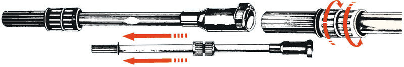 Telescopic extension rod for outboard engines - foto originale Osculati Srl
