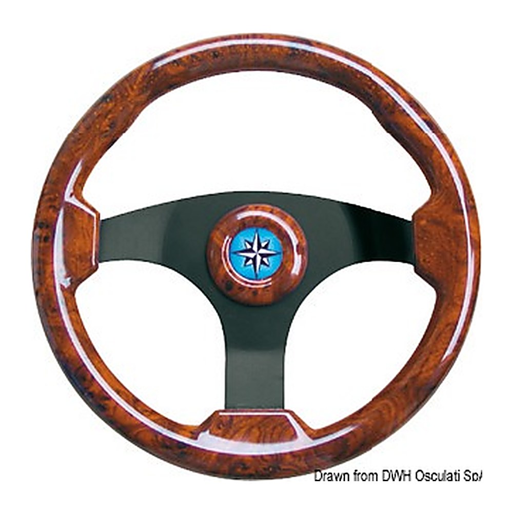 Technic steering wheel root coated/black 350 mm - foto originale Osculati Srl