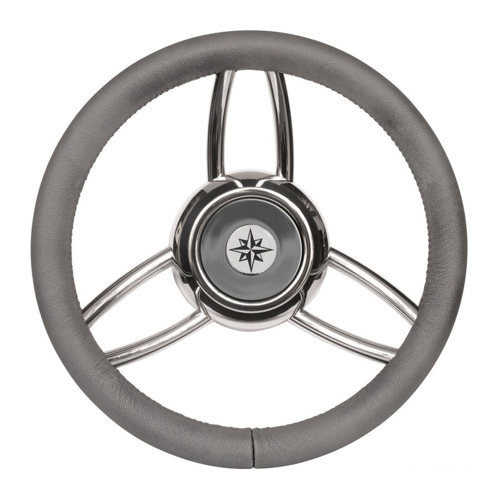 Blitz steering wheel w/soft polyurethan ring grey - foto originale Osculati Srl
