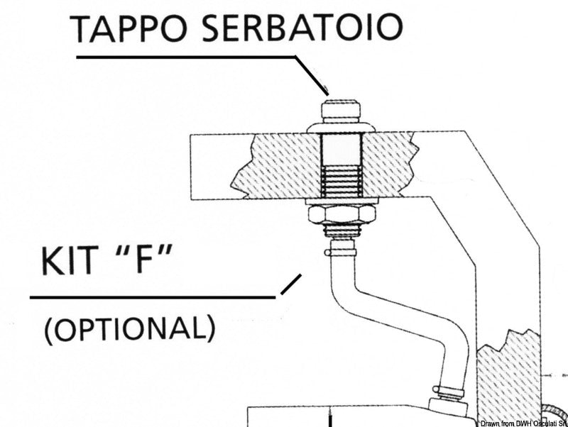 Ultraflex Kit F for hydraulic pump filling up and cleaning - foto originale Osculati Srl