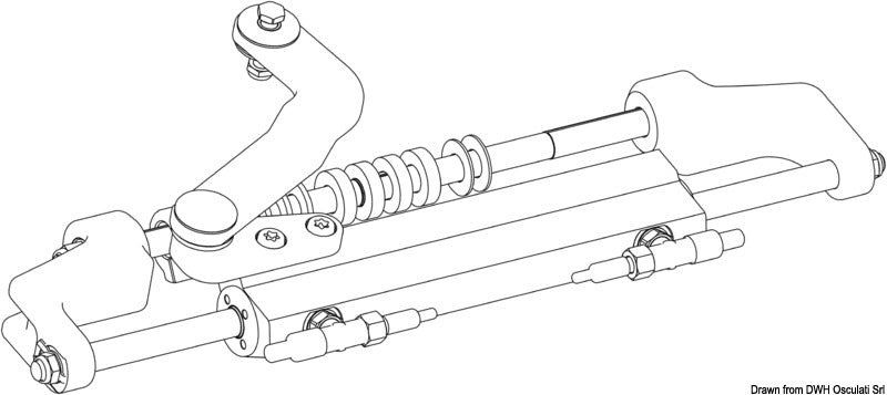 Ultraflex Hydraulic cylinder UC95-OBF/3 - foto originale Osculati Srl
