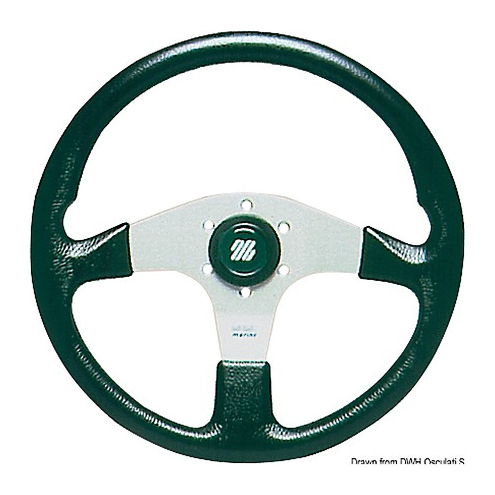 ULTRAFLEX Corsica steering wheel black 350 mm - foto originale Osculati Srl