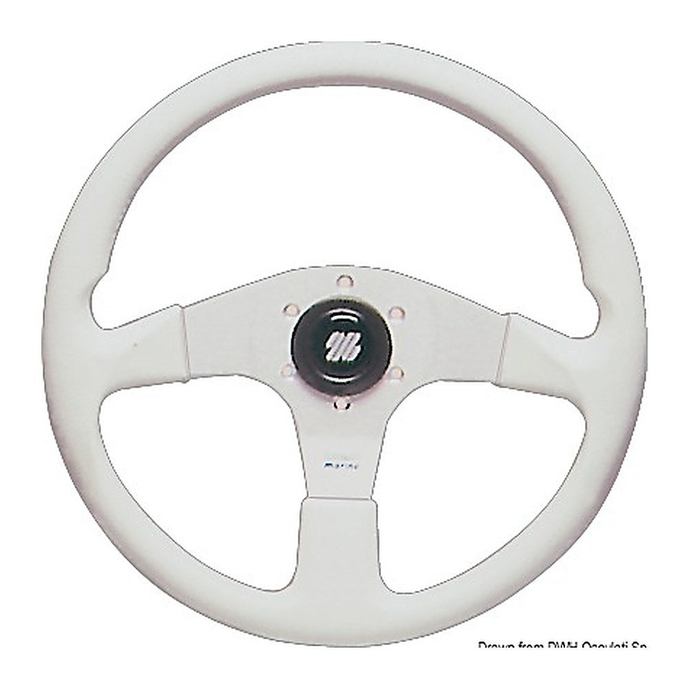 ULTRAFLEX Corsica steering wheel white 350 mm - foto originale Osculati Srl