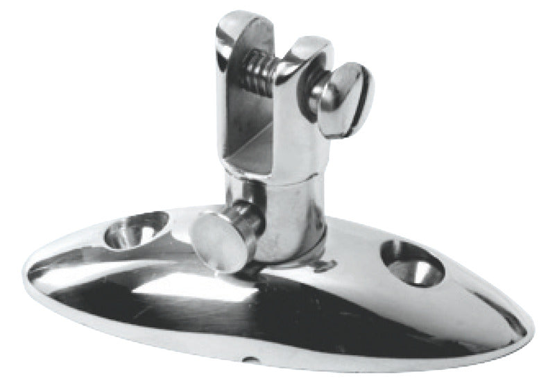 Base w/removable snap fork Ø 22/25 mm pipe - foto originale Osculati Srl