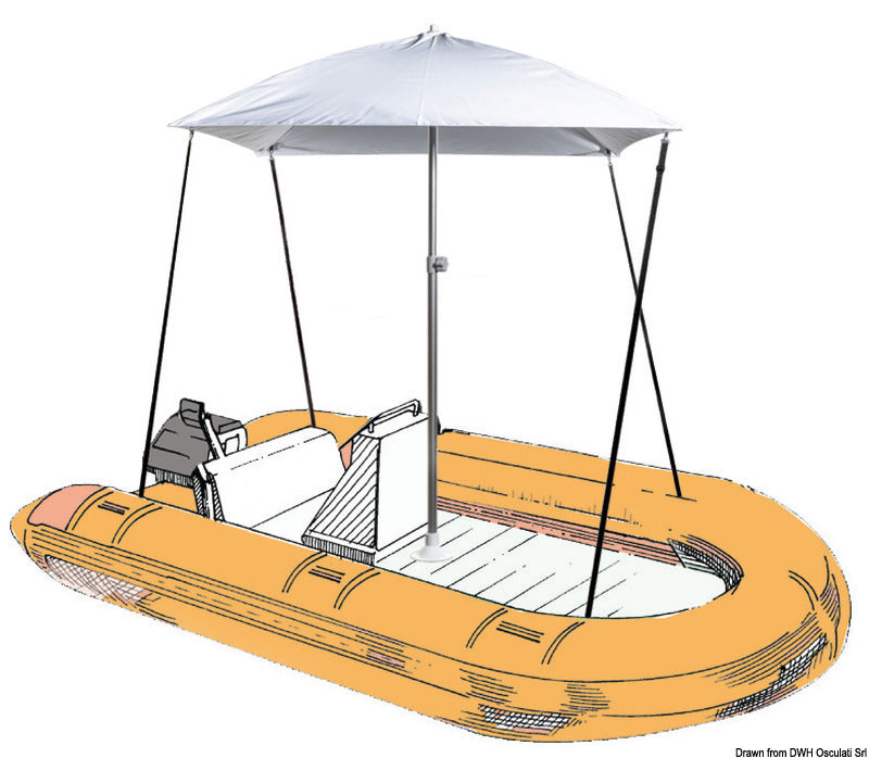 PARASOL folding sun umbrella f.boat blue navy - foto originale Osculati Srl