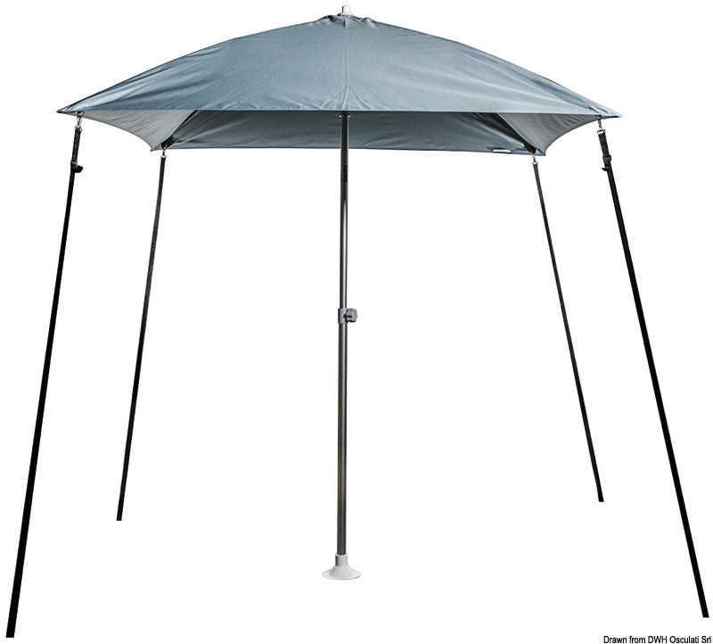 PARASOL folding sun umbrella f.boat grey - foto originale Osculati Srl