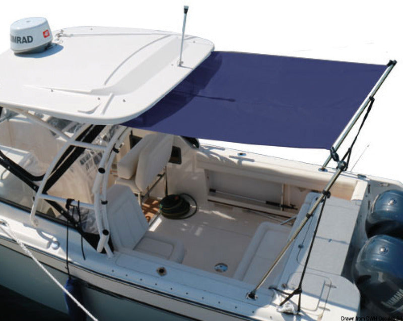 Oceansouth Black T-Top shade extension 210/210/150 cm - foto originale Osculati Srl