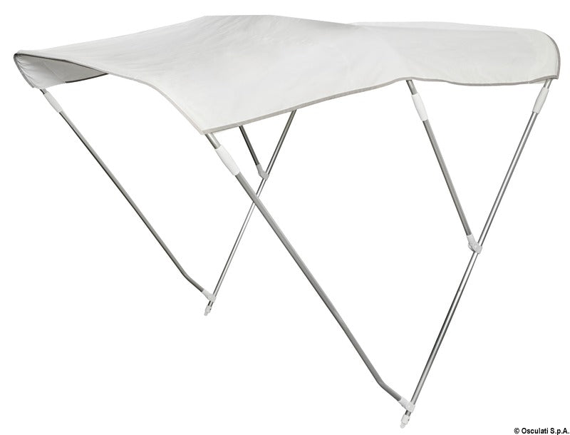 3-arc foldable bimini Ø 22 mm 185/195 cm white - foto originale Osculati Srl