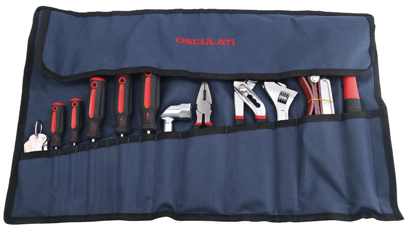 Folding case with 12 tools - foto originale Osculati Srl