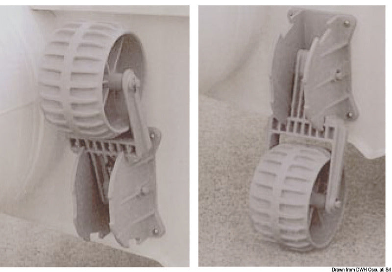 Launching wheels for tender 100x270 mm - foto originale Osculati Srl