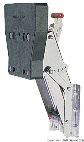 Auxiliary outboard engine bracket for Mega - foto originale Osculati Srl
