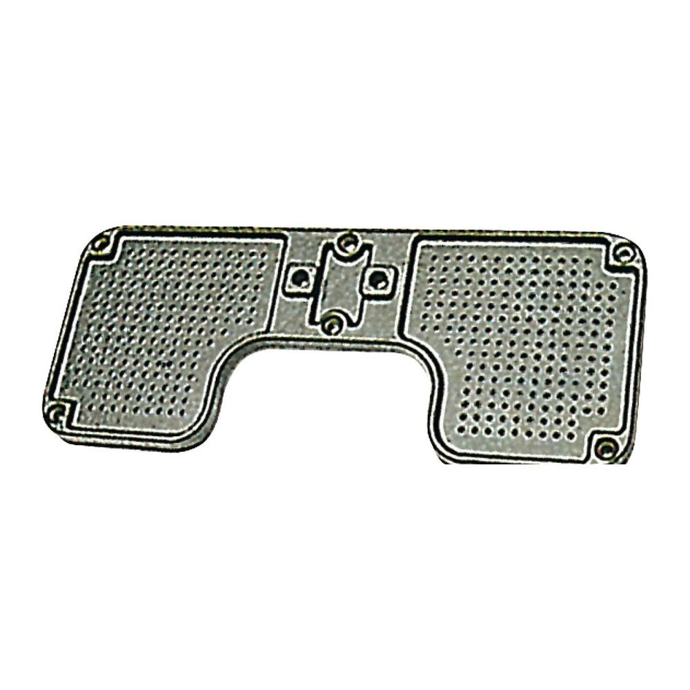 Stern protection plate aluminium 260x110 mm - foto originale Osculati Srl