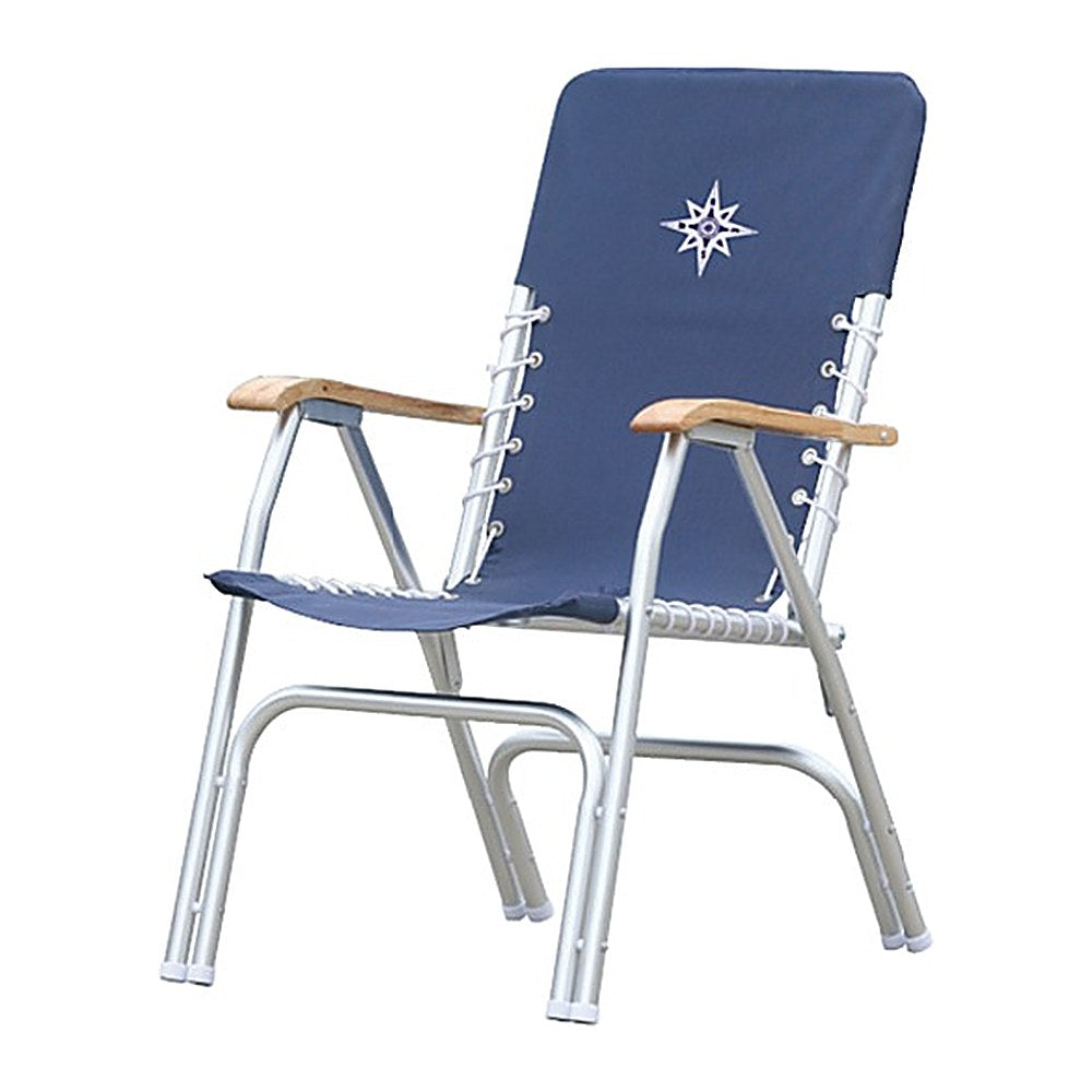 Deck folding chair navy blue - foto originale Osculati Srl