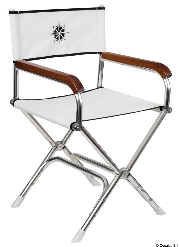 Director folding chair white - foto originale Osculati Srl
