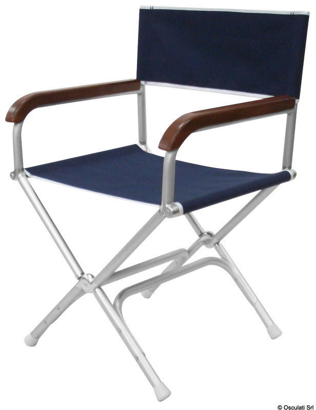Director folding chair navy blue - foto originale Osculati Srl
