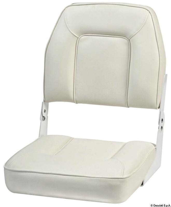 De Luxe seat w/foldable backrest white - foto originale Osculati Srl