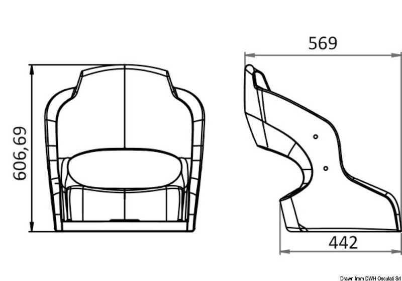 Attwood Aergo seat - foto originale Osculati Srl