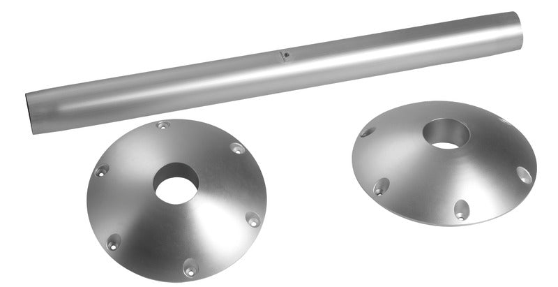 Aluminium table leg w/holding plate - foto originale Osculati Srl
