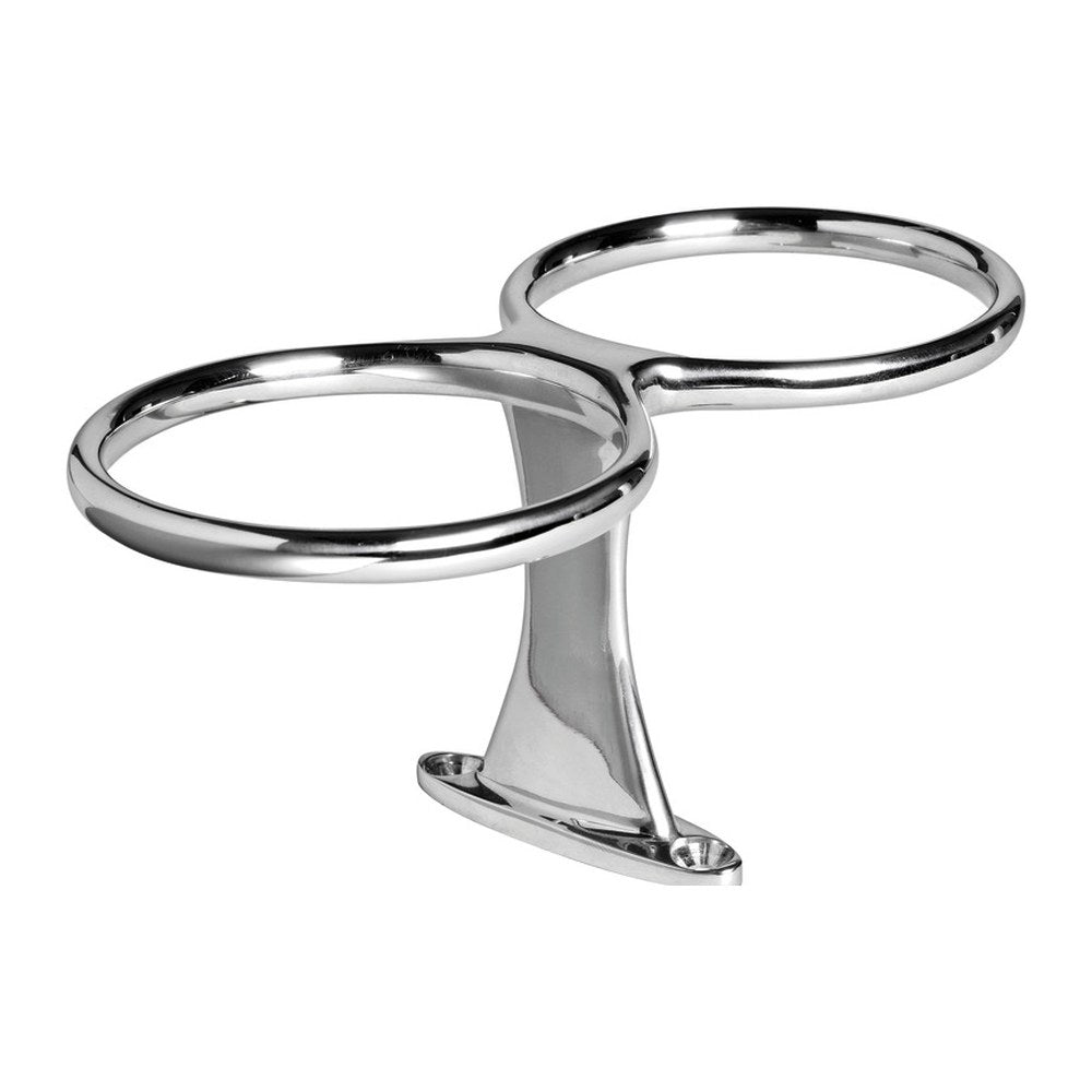2 cup drink holder AISI 316 screw fixation - foto originale Osculati Srl