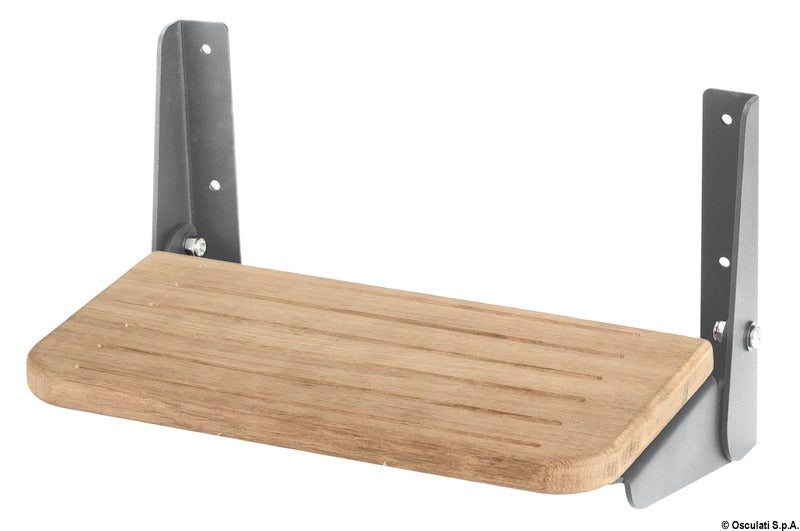 Foldable footrest board teak step - foto originale Osculati Srl