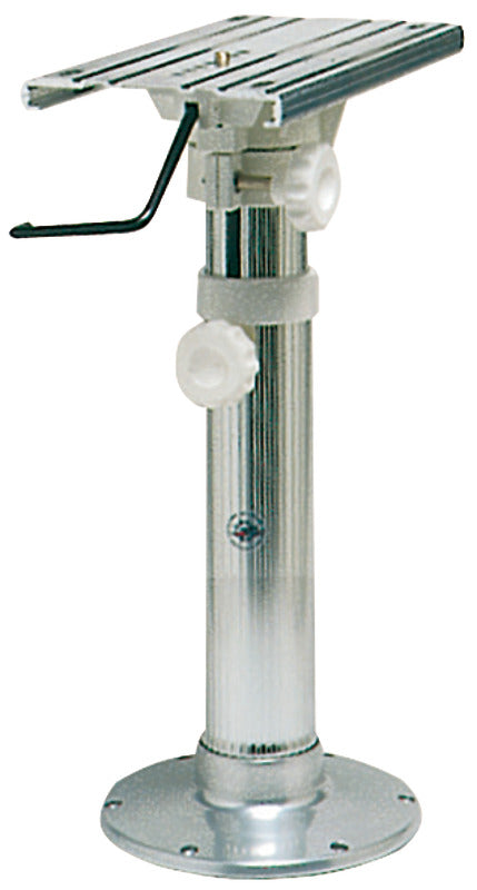 Pedestal w/swivel slide polished base 45-62 cm - foto originale Osculati Srl