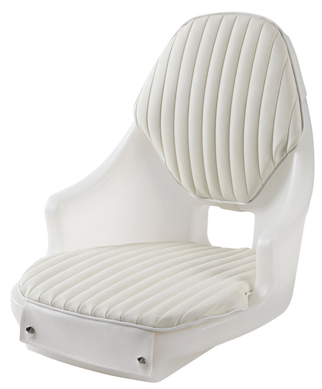 Compact seat frame polyethylene white + cushions - foto originale Osculati Srl