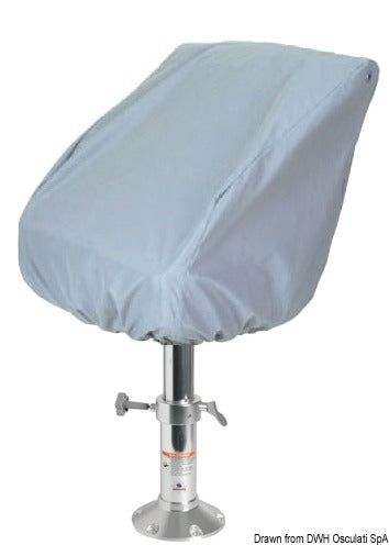 Fabric single-seat grey cover 60x60x65cm 300D - foto originale Osculati Srl