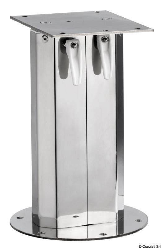 SS telescopic table pedestal - foto originale Osculati Srl