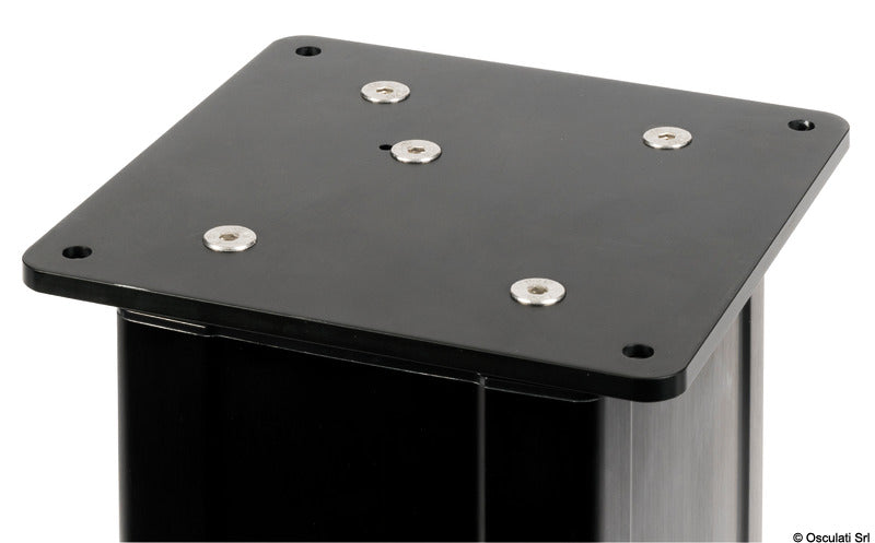 Three-stage electric table pedestal (378-778mm) 12 V black - foto originale Osculati Srl