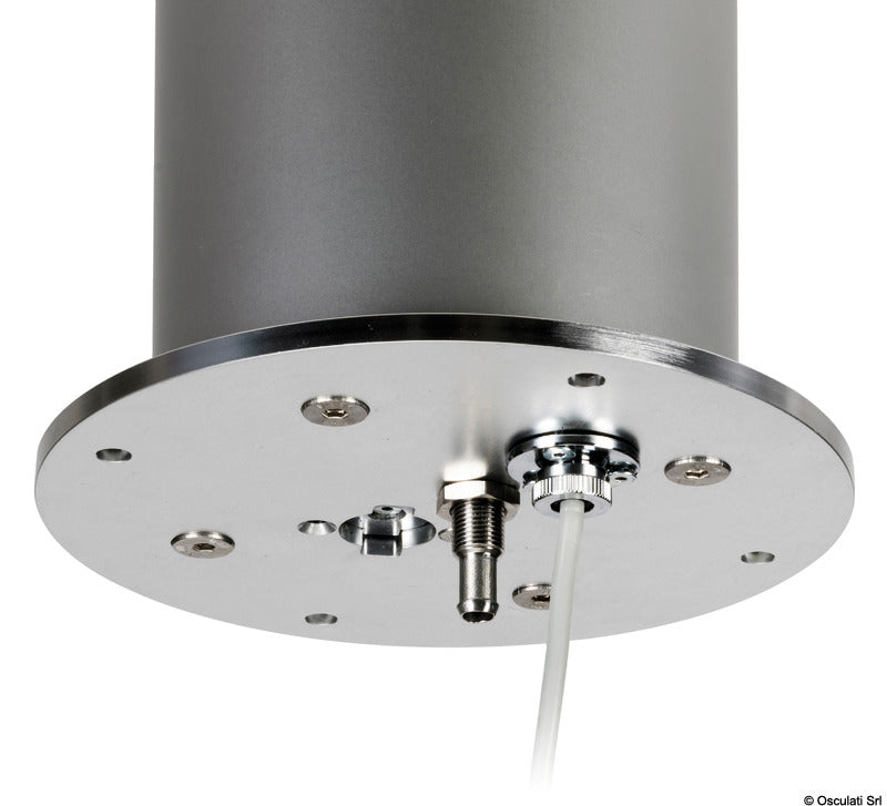 Three-stage anti-rotation round table pedestal (378-778mm) 24V silver - foto originale Osculati Srl