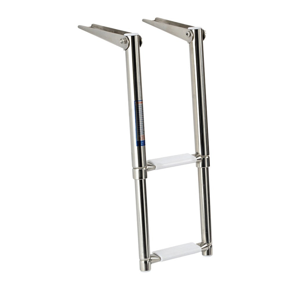 Telescopic narrow ladder AISI316 2 steps - foto originale Osculati Srl