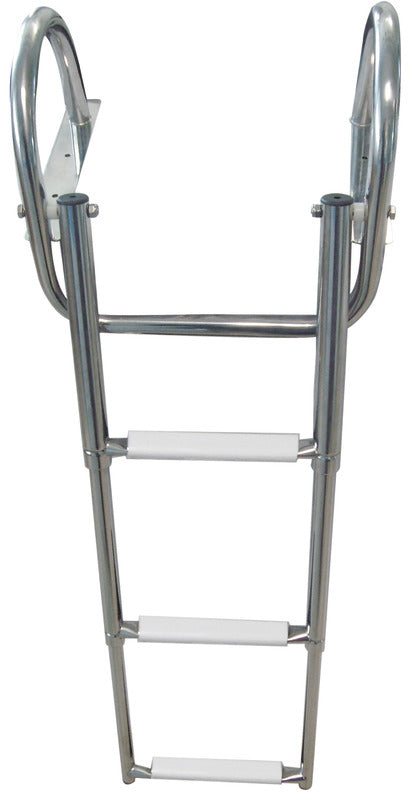 4-step (white) telescopic ladder w/handles - foto originale Osculati Srl