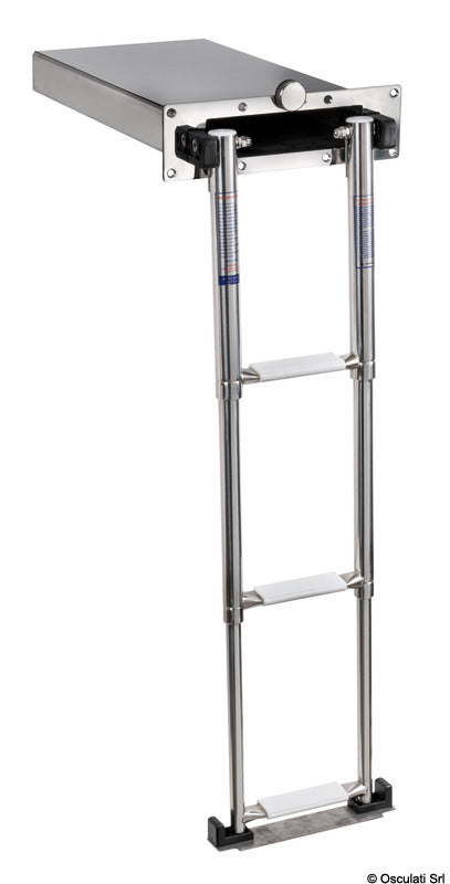 Douglas marine Mini retractable 3 step-ladder - foto originale Osculati Srl