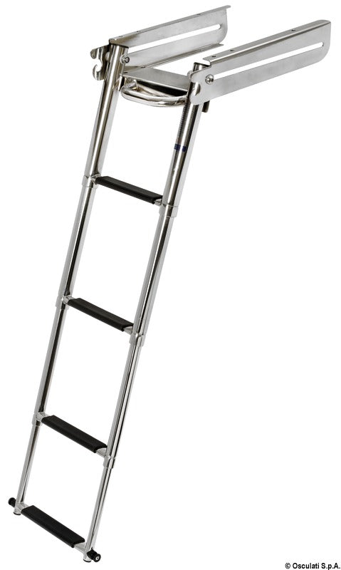 Sliding ladder under platform 4 steps - foto originale Osculati Srl