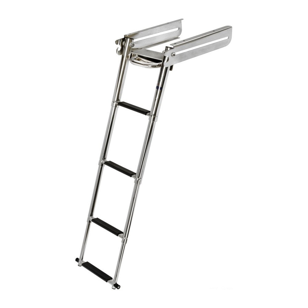 Sliding ladder under platform 4 steps - foto originale Osculati Srl