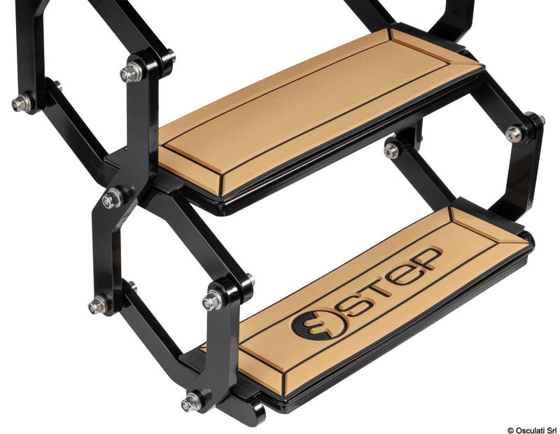 Douglas marine E-STEP 24V 4 steps large electric ladder - foto originale Osculati Srl
