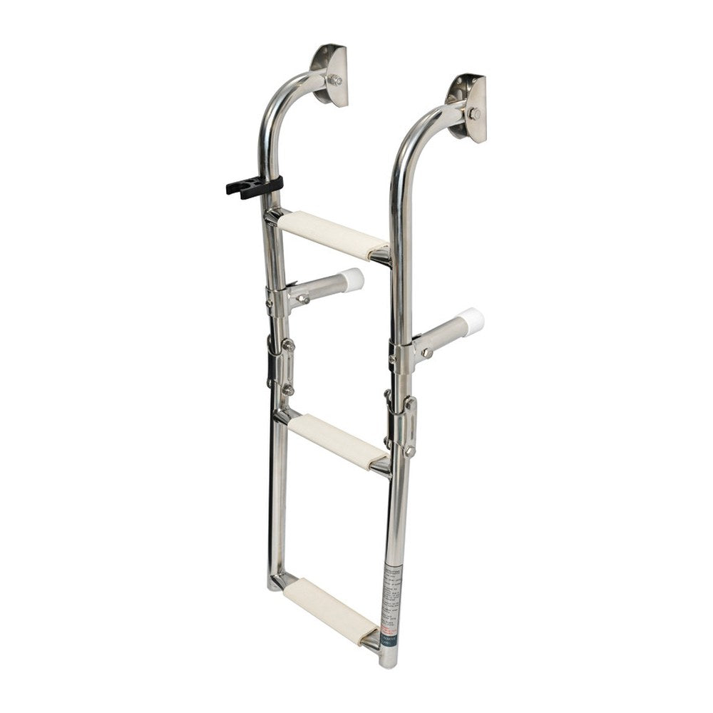 Foldable ladder AISI316 narrow 3 steps - foto originale Osculati Srl
