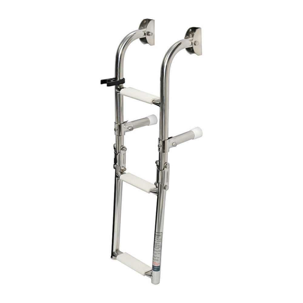 Foldable ladder AISI316 extra narrow 3 steps - foto originale Osculati Srl
