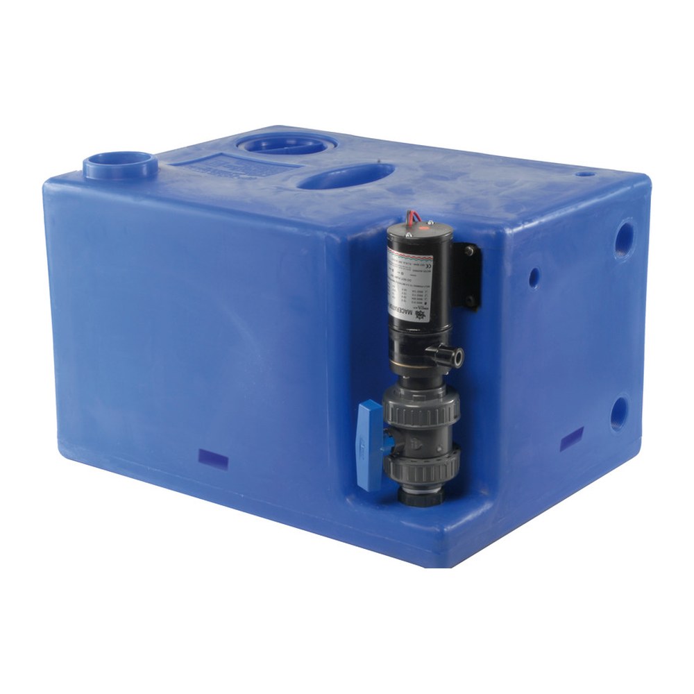 Waste water tank w/macerator 12 V 112 l - foto originale Osculati Srl