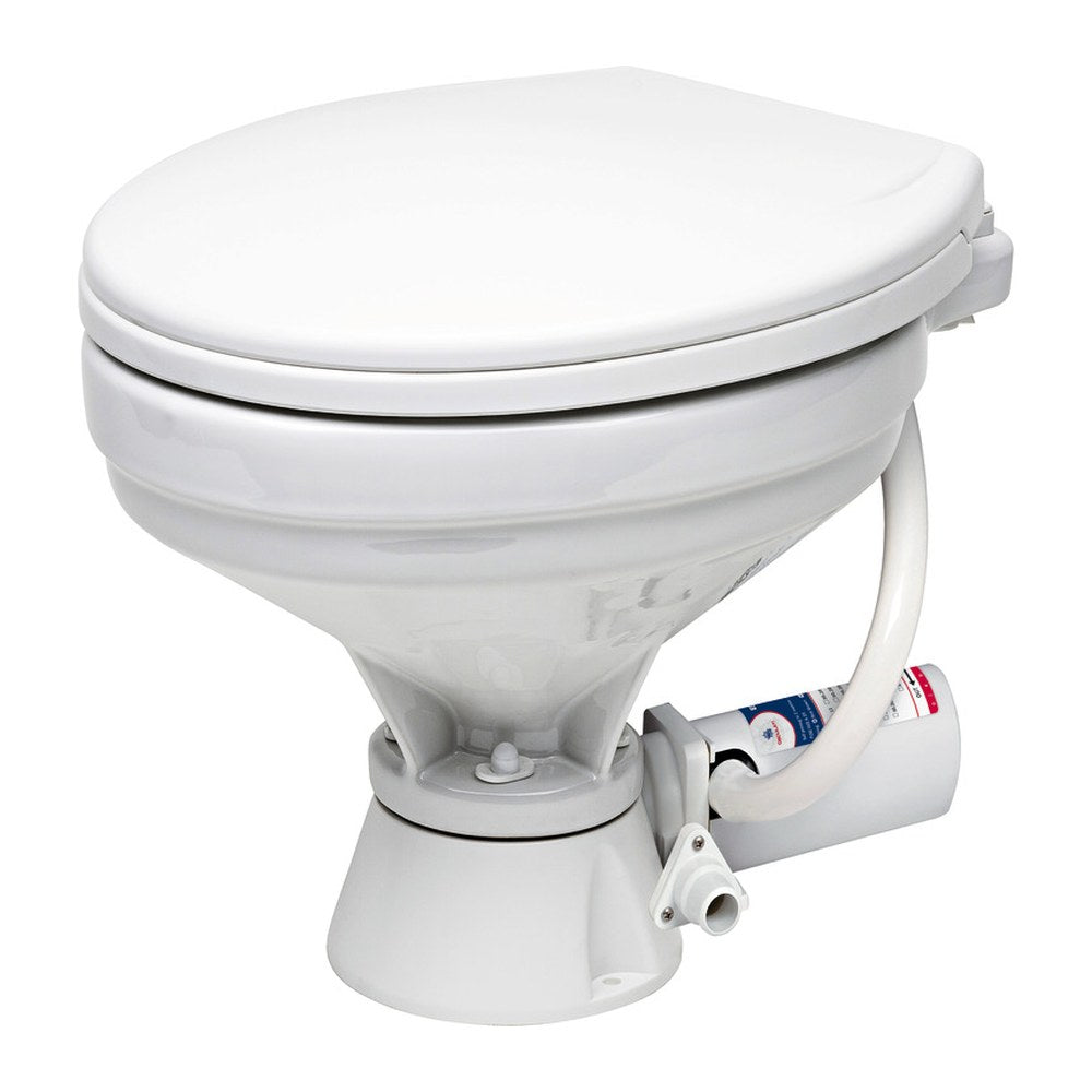 Electric toilet unit big plastic seat 24 V - foto originale Osculati Srl