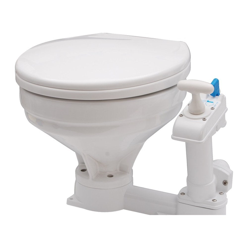 Manual toilet unit big plastic seat - foto originale Osculati Srl