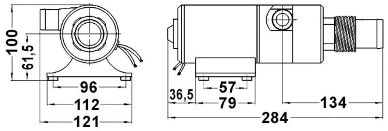 Self-priming macerator 24 V 45 l/min - foto originale Osculati Srl