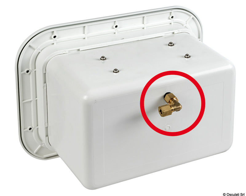 Plastic locker for two CV 500 gas cylinders - foto originale Osculati Srl