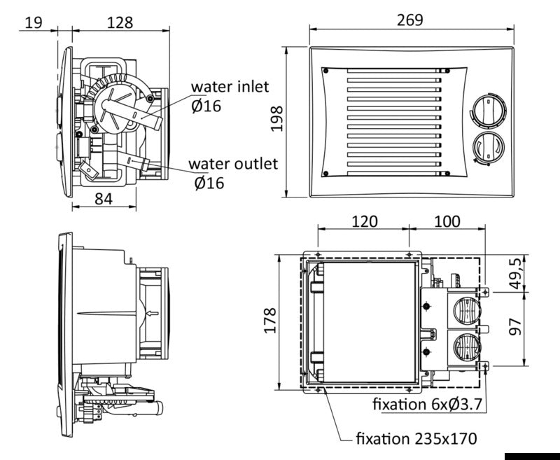 Autoterm ARIZONA LN - Low Noise heat exchanger with 1-speed fan - foto originale Osculati Srl