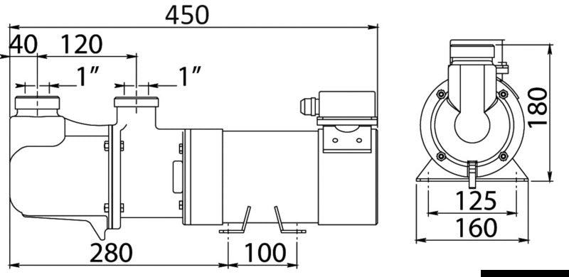 CEM Sbr self-priming electric pump bronze screw 24V - foto originale Osculati Srl